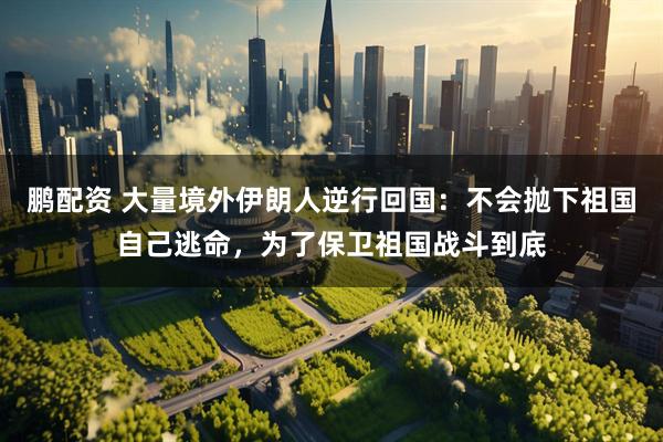 鹏配资 大量境外伊朗人逆行回国：不会抛下祖国自己逃命，为了保卫祖国战斗到底