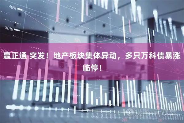 赢正通 突发!地产板块集体异动,多只万科债暴涨临停!
