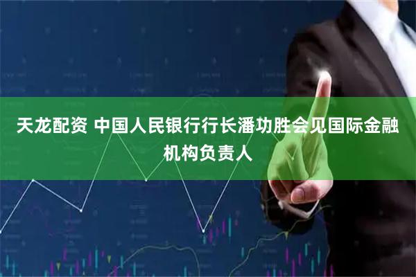 天龙配资 中国人民银行行长潘功胜会见国际金融机构负责人