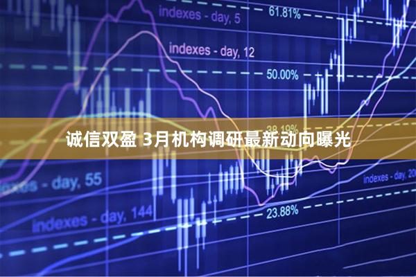 诚信双盈 3月机构调研最新动向曝光